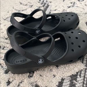 Women's Mary Jane Double strap Back Crocs 8W